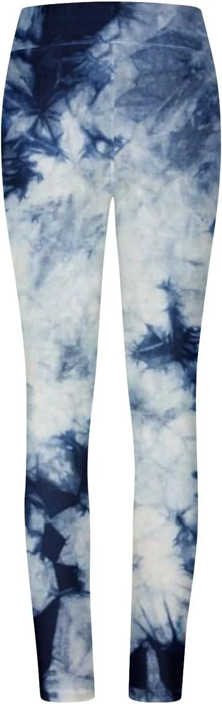 BZGTZT Tie Dye Hidden Scrunch Leggings for Women Tummy Control Butt Lifting Yoga Pants High Waist Compression Workout Tight