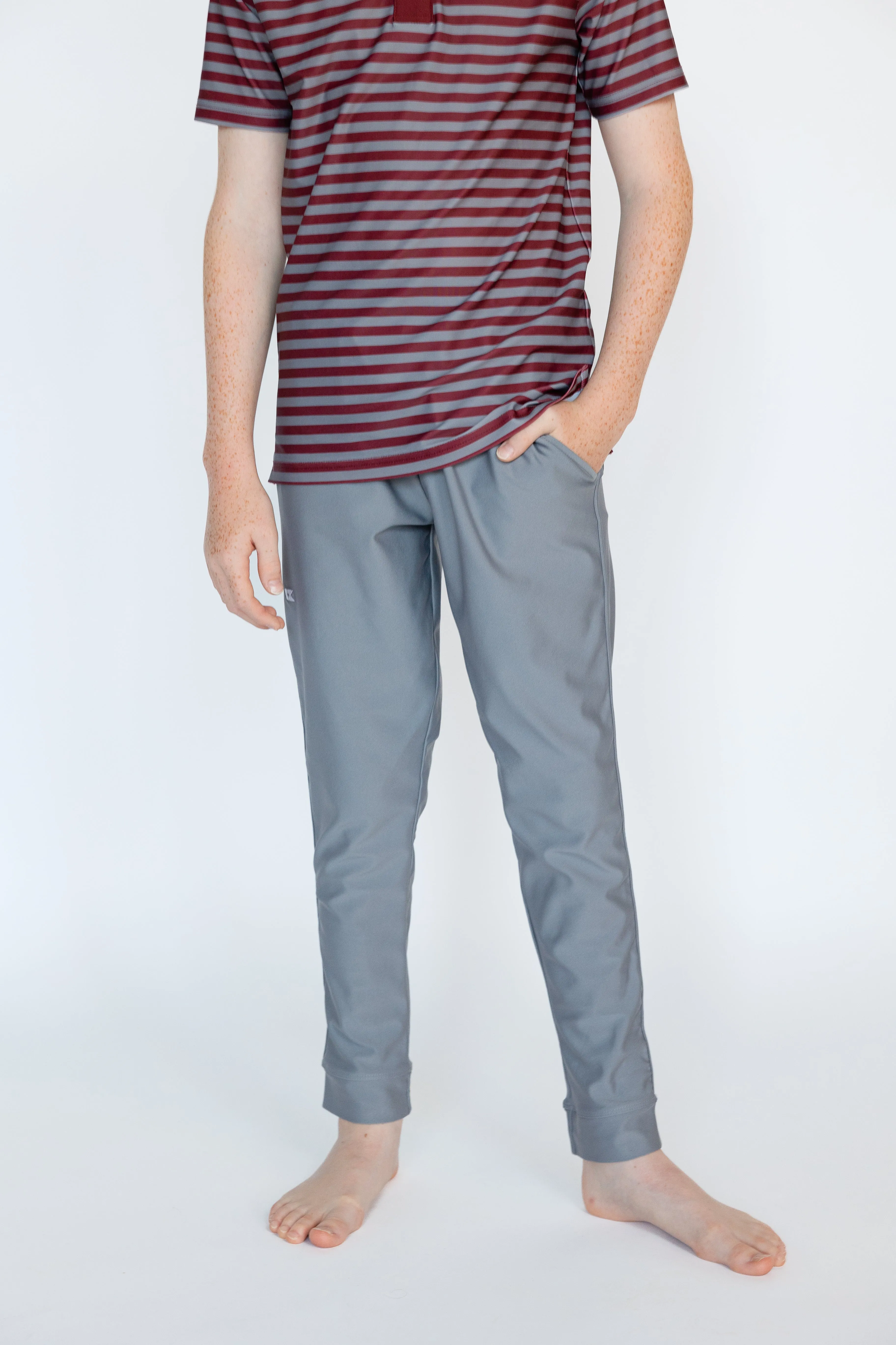 Gray Warm-Up Jogger