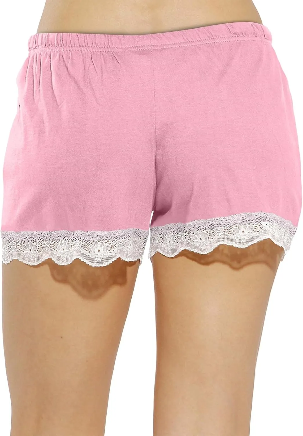 Pajama Shorts Women Trendy Plaid Summer Lace Sleep Pj Bottoms Workout Elastic Waist Drawstring Lounge Sleep Shorts
